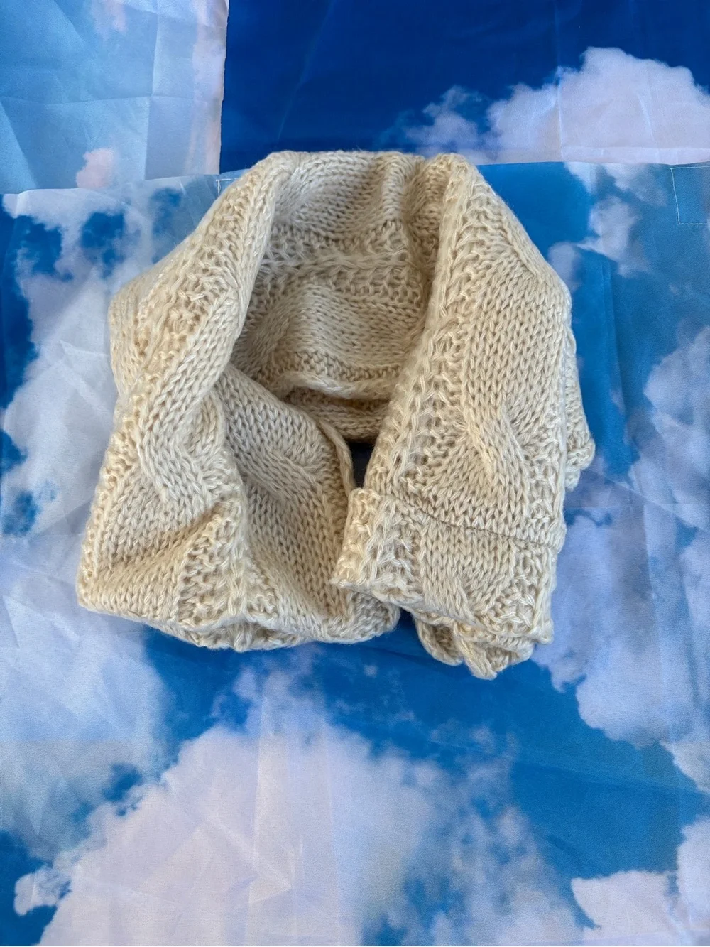 Unisex Large warm knitted long winter scarf